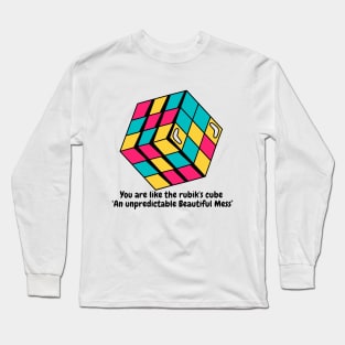Rubik beautiful mess Long Sleeve T-Shirt